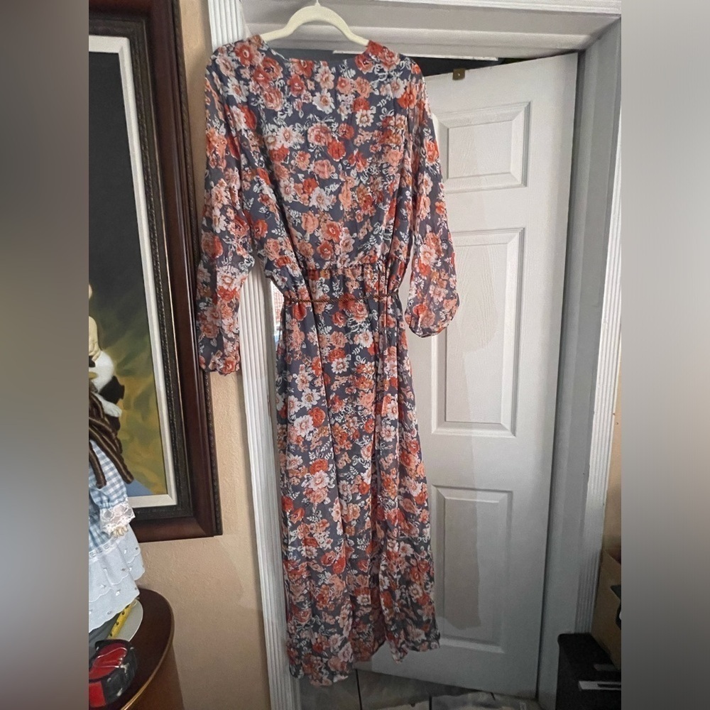 NWT New Look floral print bohemian maxi s plus size 1X & 2X πΊBN 37 - Picture 4 of 12
